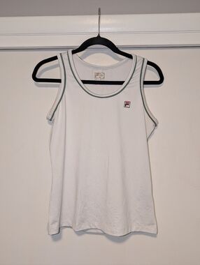 4/$16 ❇️ Fila Tennis Golf White Workout Tank